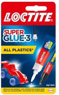 Super Glue All Plastic 2Gr+4Ml