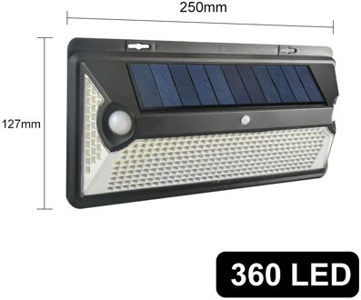 Super Heldere 360 Led Outdoor Zonne-verlichting Dubbele Pir Sensor 3 Modi Solar Wandlamp IP65 Waterdichte Tuin Nacht lamp