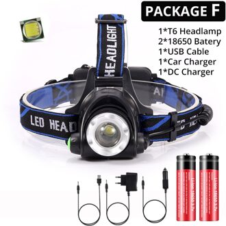 Super Heldere Led Koplamp Originele Xlamp Xhp50 Hoge Krachtige Usb Led Koplamp Head Lamp Gebruik 3*18650 Zaklamp Fakkel Package F