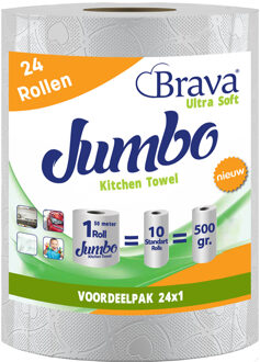 Super Keukenpapier - 24 Maxi XXL Rollen - Ultra Absorberend Keukenpapier - Ultra Clean Keukenrol - Voordeelverpakking