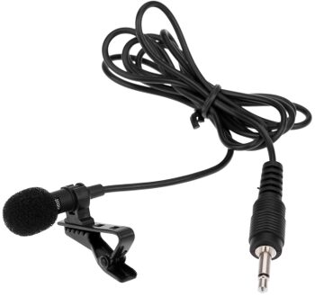 Super Lapel Lavalier Tie Clip Metal Mono Microphone 3.5mm with Collar Clip for Lound Speaker