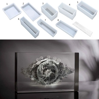 Super Large Rectangular Resin Mold Soap Loaf Resin Casting Silicone Molds Handmade 3D Rectangle Resin Art Mould Craft Tools