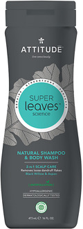 Super Leaves Shampoo & Douchegel voor Mannen - 2 in 1 Scal...