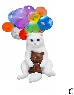 Super Leuke Kitten Ballon Auto Hanger Interieur Achteruitkijkspiegel Decoratie Spiegel Accessoires Interieur Hanger Hanger Leuke, Cartoo B9R1
