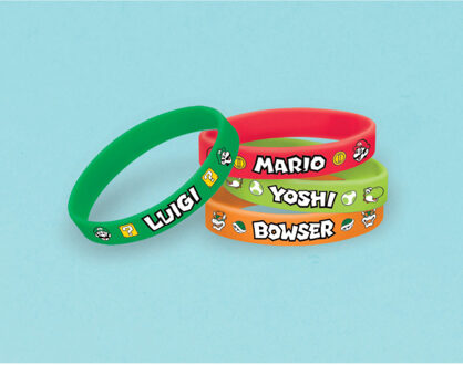 Super Mario Armbanden (6st) Multikleur - Print