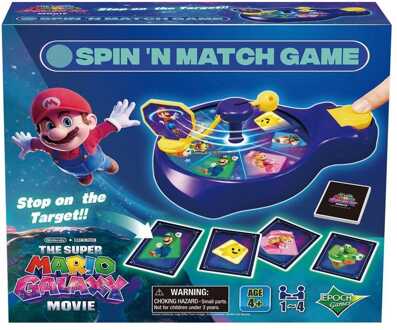 Super Mario game Galaxy Movie Spin'n Match