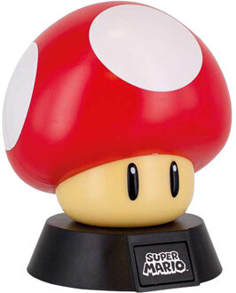 Super Mario Mini Super Muhsroom Lamp 11 Cm Rood