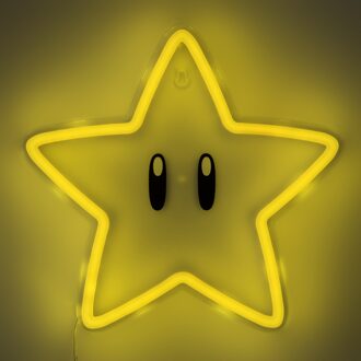Super Mario Super Star Wall Mountable Led Neon Light
