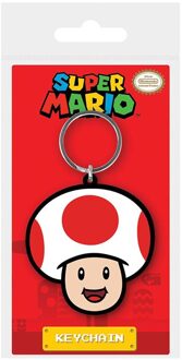 Super Mario - Toad  Rubber Keychain