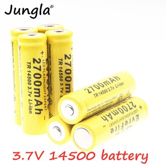 Super Originele 14500 Batterij 2700mAh 3.7V Li-Ion Oplaadbare Batterij voor zaklamp 10stk