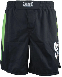 Super Pro MMA No Mercy Short Heren zwart - groen - L