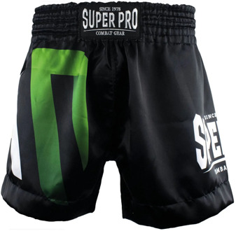 Super Pro No Mercy Short Heren zwart - groen - zilver