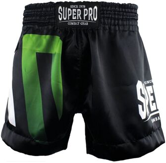 Super Pro No Mercy Short Heren zwart - groen - zilver