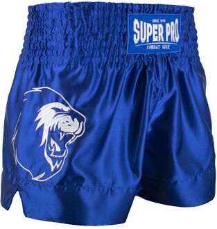 Super Pro Sportbroek - Maat XL  - Mannen - blauw/wit