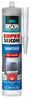 super silicone sanitair transparant grijs (trijs) - 310 ml.