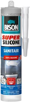 super silicone sanitair transparant grijs (trijs) - 310 ml.