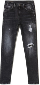 Super Skinny Fit Jeans Dondup , Black , Dames - W28,W30