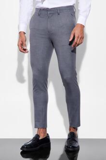 Super Skinny Fit Pantalons Met Textuur, Grey - 34R