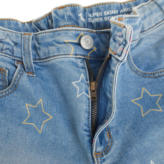 Super skinny jeans print 754757 meisjes Lichtblauw