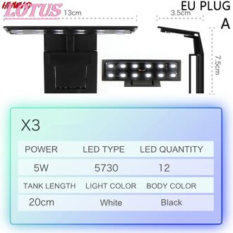 Super Slim Led Aquarium Licht Waterplanten Grow Light Waterdicht Clip-On Lamp Aquarium