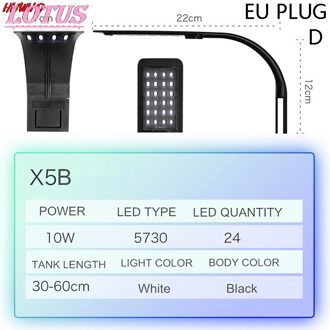 Super Slim Led Aquarium Licht Waterplanten Grow Light Waterdicht Clip-On Lamp Aquarium