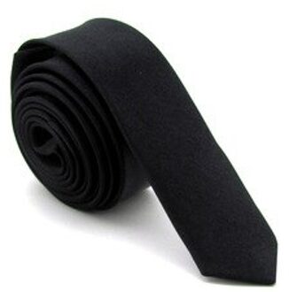 Super Slim Tie 3Cm (Zwart 3.5Cm) satijn Rood Geel Zwart Solid Ties Handgemaakte Mode Mannen Skinny Smalle Stropdas Voor Wedding Party