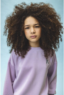 Super soft viscose sweater lila voor meisjes in de kleur Paars - 128