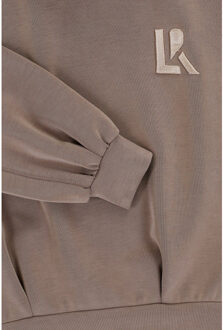 Super soft viscose sweater taupe voor meisjes in de kleur - maat 128 Bruin