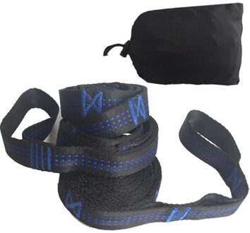 Super Sterke Hangmat Riem Opknoping Hangmat Riem Hamaca Hamak voor Kamperen, Reizen, Draagbare Opknoping Boom Touw blauw Cross Knots