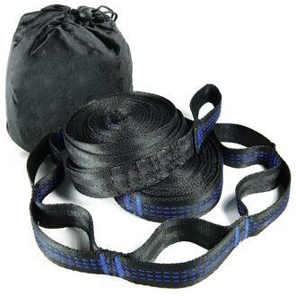 Super Sterke Hangmat Riem Opknoping Hangmat Riem Hamaca Hamak voor Kamperen, Reizen, Draagbare Opknoping Boom Touw blauw