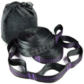 Super Sterke Hangmat Riem Opknoping Hangmat Riem Hamaca Hamak voor Kamperen, Reizen, Draagbare Opknoping Boom Touw paars