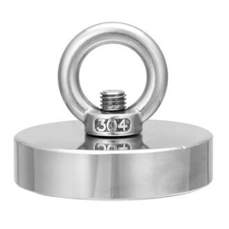 Super Sterke Neodymium Magneet Pot Vissen Salvage Magneten Neodymium Ronde Krachtige Magnetische Haak Zee Vissen Magneet Zoeker 1