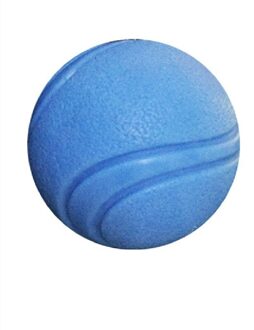 Super Taaiheid Huisdier Molaire Beet Bestendig Training Chew Speelgoed Niet Giftig Solid Natuurlijke Rubber Stuiterende Bal Voor Hond Kat size-Kleine Blauw