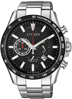 Super Titanium Horloge - Citizen heren horloge - Zwart - diameter 43 mm - Titanium