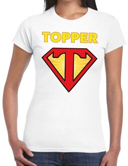 Super Topper t-shirt dames wit  / Wit Super Topper  shirt dames XXL (42-44)
