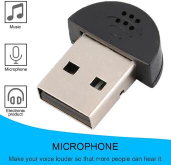 Super Usb Mini Lichtgewicht Usb 2.0 Microfoon Mic Audio Adapter 100-16Khz Voor Pc Notebook Laptopest