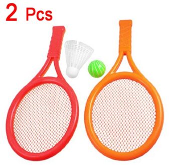 Super verkoop Rode Kinderen Kids Play Game Plastic Tennis Badminton Racket Sport Speelgoed Set