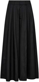 Super wide leg pantalon Paris  zwart