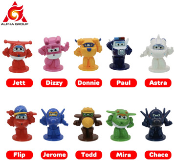 Super Wings Airplane Transformation Figure Blind Box Toys Blink Eyes Figure-PDQ（26PCS）Surprise Box For Children Birthday Gifts