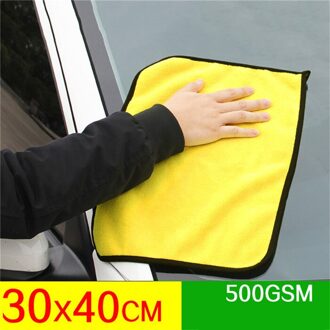 Super Zachte 30*60Cm Wasstraat Microfiber Handdoek Auto Wassen Droge Doek Auto Wassen Zorg Doek Details Auto wassen Handdoek Nooit Scratch Househo 30x40cm
