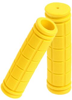 Super Zachte Fiets Handvat Bar Grips Fietsen Bike Grips Siliconen Anti-Slip Stuur Anti-Slip Shock-Absorberende geel