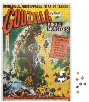 Super7 1000pc Godzilla King of the Monsters Puzzle (U.S. release one sheet poster)