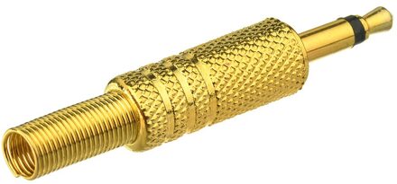 Superbat 1/8 "3.5Mm Stereo Plug Connector Met Lente Trekontlasting Coax Audio Soldeer Adapter