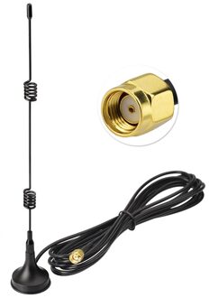 Superbat 2.4Ghz Wifi 7dbi Magnetische Mount RP-SMA Antenne Voor Wifi Extender Booster Hotspot