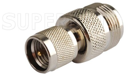 Superbat 5 Pcs Mini-Uhf Naar N Adapter Mini-Uhf Plug Naar N Jack Rechte Rf Coaxiale Connector