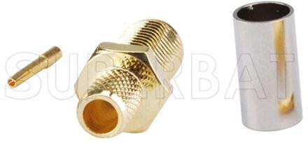 Superbat 5Pcs Sma Jack Schot Krimp Rechte Connector Voor Lmr/KSR200 Kabel