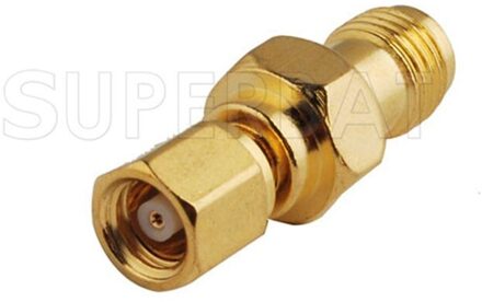 Superbat 5Pcs SMA-SMC Adapter Sma Vrouwelijke Naar Smc Male Gold-Geplooide Rf Coaxiale Connector