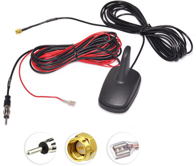 Superbat Dab/Dab +/Fm/Am Auto Digitale Radio Antenne Dak Mount Antenne Amplified Sma Male Connector voor Jvc Pioneer