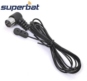 Superbat Fm Dipool Indoor Antenne 75 Ohm Pal Connector Zwart Push Op Vrouwelijke Voor Home Theater Receiver Hifi Radio Stereo