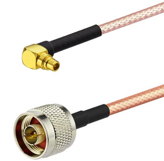 Superbat N Plug Naar Mmcx Mannelijke Rechte Hoek Pigtail Kabel RG316 20Cm 8 "Voor Draadloze Antenne Gps